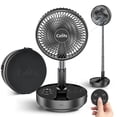thumbnail image 1 of Ventilador portátil Czlife F9 de 10000 mAh, recargable con mando a distancia, color negro, 1 of 6