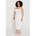 thumbnail image 3 of Womens Plus Size Textured Knit Side Slit Midi Dress, 3 of 4
