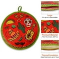 thumbnail image 2 of 12" Insulated Tortilla Warmer Pouch - Microwave Safe Fabric Keeper for Tacos, Pizza & Bread - Stays Warm Up to 1 Hour (Corn/Flour Tortillas), 2 of 7