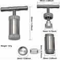 thumbnail image 3 of Outil de Poignée en T en Acier Inoxydable Robuste - Presse à Épices Anodisée Premium 100 % Durable (Argent), 3 of 4