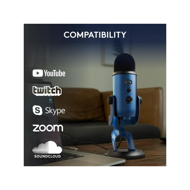 Blue Yeti USB Microphone - Midnight Blue, for PC, Mac