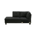 thumbnail image 5 of 3-Piece  L Shaped Couches linen sofa with Storage Ottoman, Modular Sectional Sofa with Movable Chaise, 5 of 7