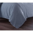 thumbnail image 5 of Messy Bed Washed Cotton Duvet Cover and Sham Set, Blue, Full/Queen, 5 of 5