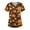 23#Ginger, variant on Halloween Scrubs for Women Nurse Vet Pediatric with Designs Plus Size Nursing Uniforms Cute Demon Cat Scrub Tops