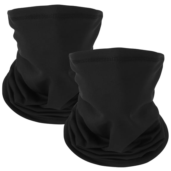 Bocaoying 2 Pack Winter Neck Warmer Neck Gaiter, Thick Fleece Ski Mask, Windproof & Thermal Full Face Cover for Cold Weather, Outdoor Sports Cycling Snowboarding, Black