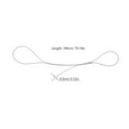 thumbnail image 2 of unbranded 4 Pcs Basketball Net Stringing 180.00X0.30X0.30CM Silver, 2 of 8