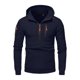 thumbnail image 4 of pstuiky Camisas de manga larga abrigadas para hombre, Sudadera con capucha de manga larga, color liso, con media cremallera y múltiples bolsillos para hombre Tops casuales para hombres xxl, 4 of 5