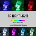 thumbnail image 2 of Control remoto de luz nocturna oso de fresa 3D 16 colores, 2 of 5