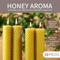 thumbnail image 5 of Hekwup Bees Wax Candle Taper Candles 10pcs-Handmade Honeycomb-Cotton Wick–Luxury Premium Beeswax Decorative Candles Taper, 5 of 8