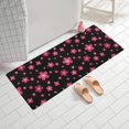 thumbnail image 2 of Pioneer Flower Floral Print Pattern Bathroom Rugs Mat, Non Slip Microfiber Bathroom Rug with Rubber Backing, Soft Mats for Bathroom Floor Tub Shower, 24"x60", 2 of 5