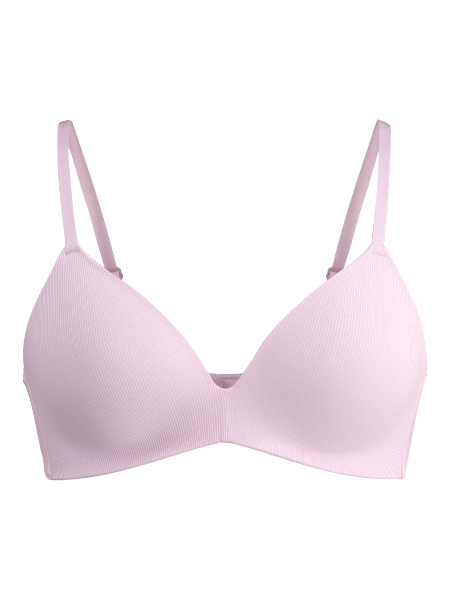 No Boundaries Women's Wireless Ribbed T-Shirt Bra, Sizes XS-XXXL