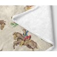 thumbnail image 3 of Western Cowboy Throw Blankets, Western Riding Horse Wild Tropical Cactus Desert Cozy Warm Bed Couch Blanket, Farm Farmhouse White Fleece Flannel Throws to Decorate The Room and Bedroom., 3 of 3