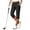 Black, variant on Yogo Capris Pants for Women Solid Color Slim Fit Running Pants with Pockets High Waist Seamless Tummy Control Stretch Skinny Pants Stretch with Button Slimming Lightweight Outdoor Beach Run