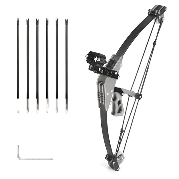 BESTSKY Bow and Arrow Set,Stainless Steel Mini Crossbowk,Portable Mini Compound Bow,Archery Compound Bows for Shooting/Practice Archery Entertainment Fun