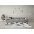 thumbnail image 3 of Ahgly Company Machine Washable Indoor Rectangle Abstract Gray Modern Area Rugs, 2' x 4', 3 of 4