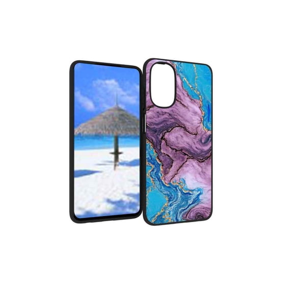 Blue-Marble-50 Phone Case, Degined for Moto G 5G 2022 Case Men Women, Flexible Silicone Shockproof Case for Moto G 5G 2022