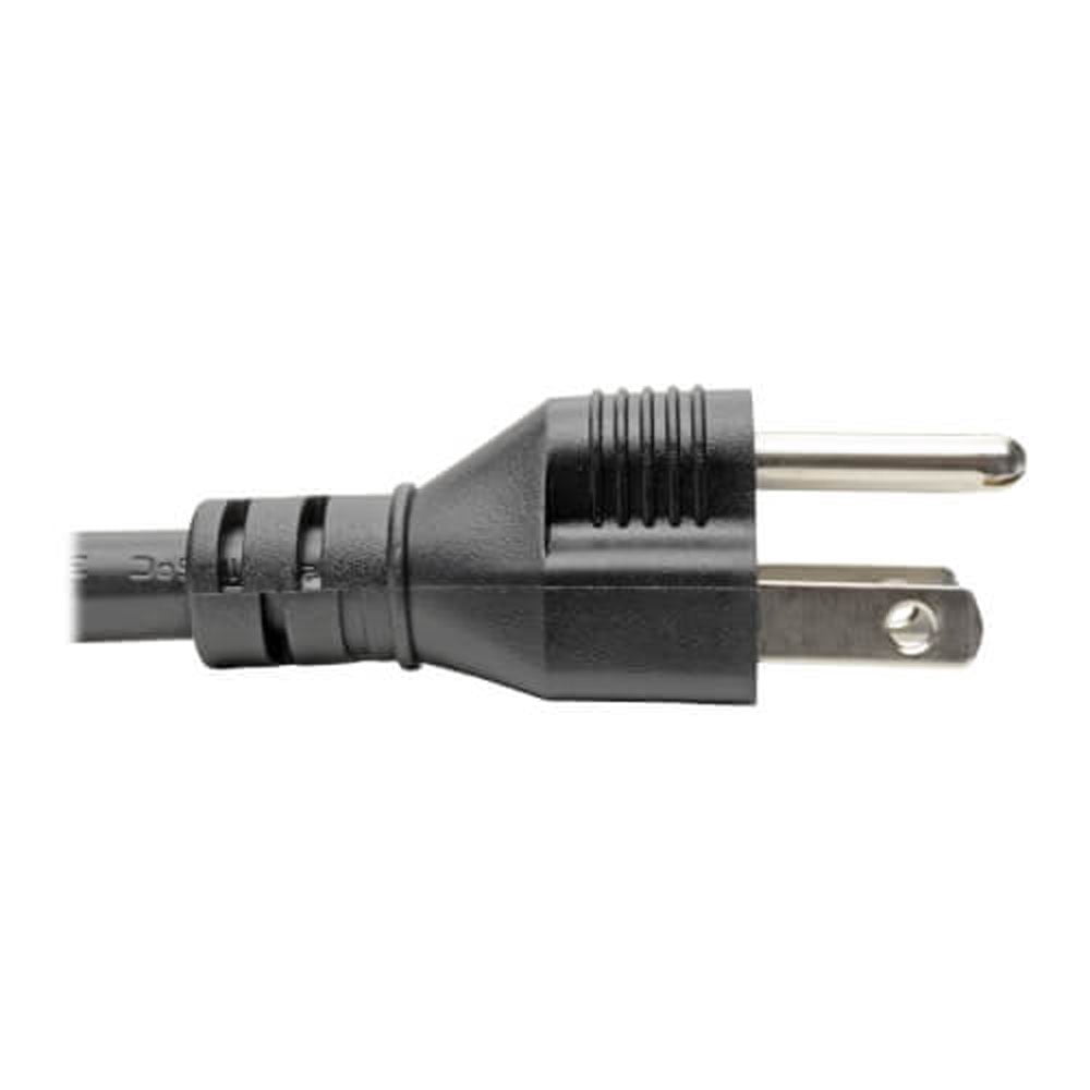 Tripp Lite Computer Power Cable, C19 to 5-15P - Heavy Duty, 15A, 125V, 14 AWG, 10 ft., Black