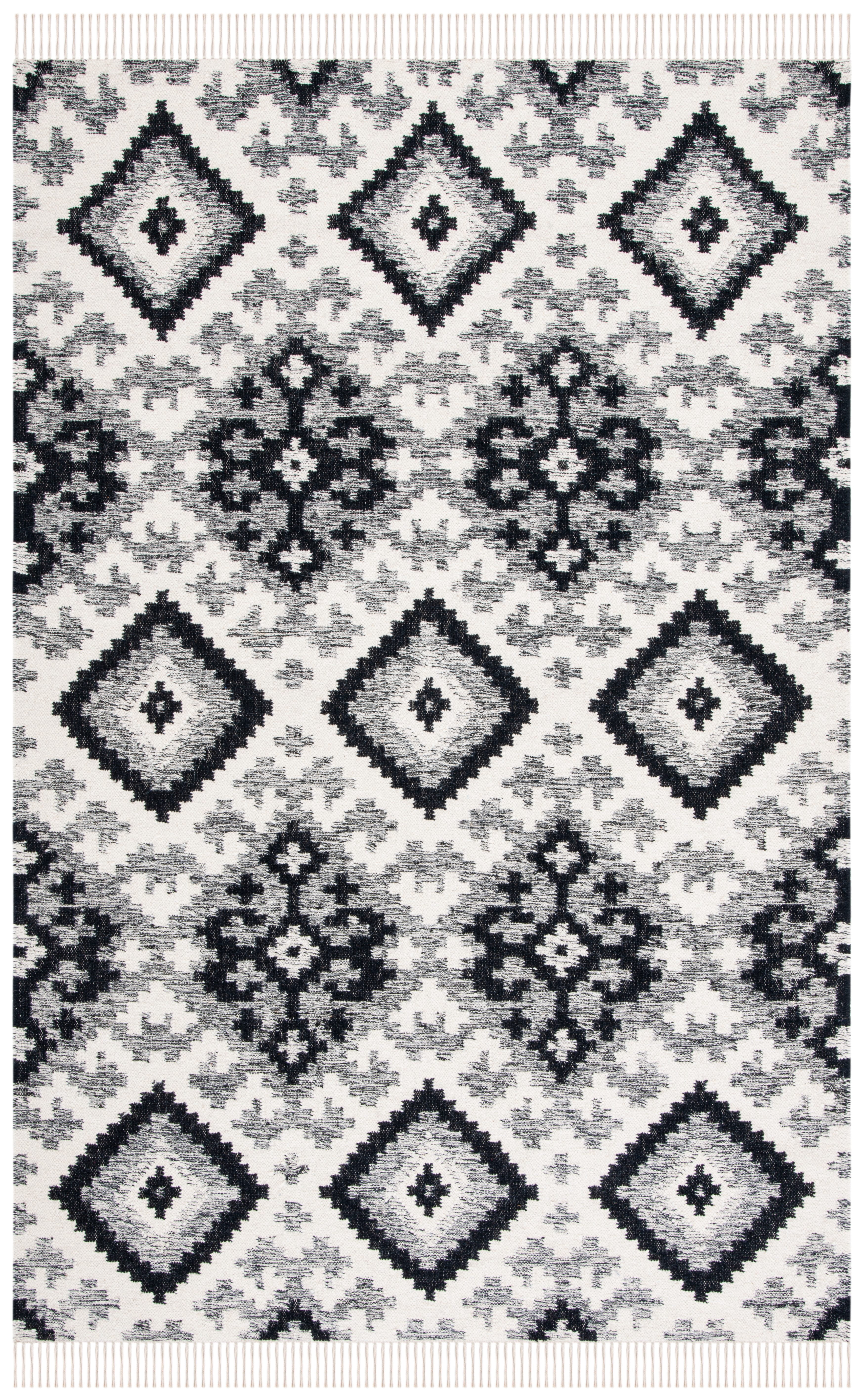 Safavieh Kilim Alaina Diamond Area Rug, Ivory/Black, 8' x 10'