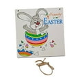 thumbnail image 6 of Holloyiver Happy Easter Door Sign, Wooden Bunny Rabbit Easter Wreaths Welcome Door Sign, Wall Hanging Plaque Farmhouse Easter Decorations for Home Front Porch Door Decor, 6 of 9