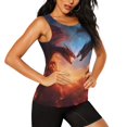 thumbnail image 2 of Fotbe Red And Blue Fire Cloud Dragon Blusas Sin Mangas para Mujer – Estilo Casual, Corte Suelto, Slim-Fit, Cuello Redondo Deportivo, Tops de Verano para Gimnasio y Yoga-Small, 2 of 7