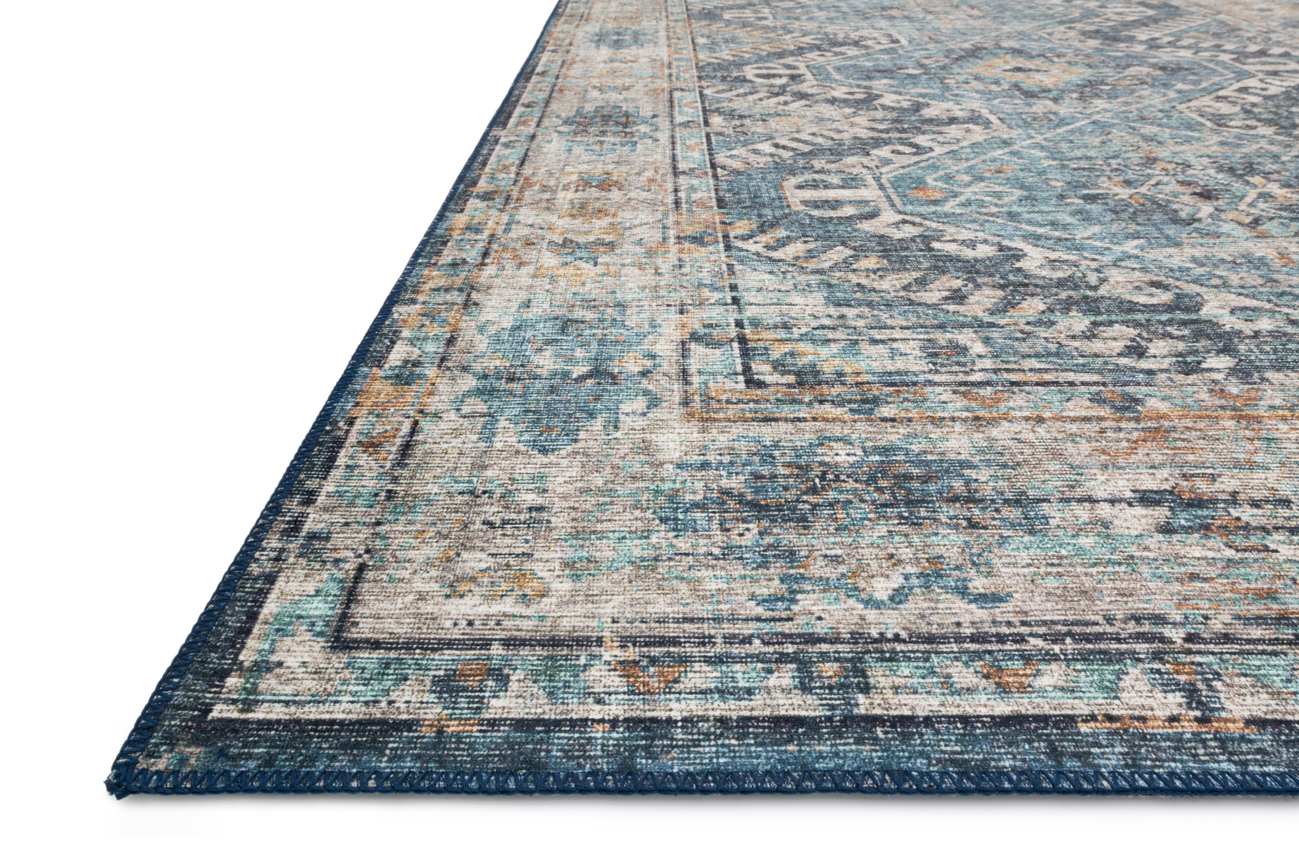 Loloi Skye Denim / Natural 6'-0" x 9'-0" Area Rug