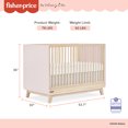 thumbnail image 5 of Fisher Price Siesta 3-in-1 Convertible Crib by Dream On Me, Blush Pink, 5 of 13