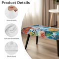 thumbnail image 6 of Whosucclay Colorful Monstera Palm Leaf Print Stretch Rectangle Dining Bench Cover - Anti-Dust Removable Bench Slipcover Machine Washable Seat Cushion Protector for Bedroom, Kitchen, Hotel, Banquet, 6 of 7