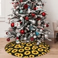 thumbnail image 5 of Sikiie Sunflower 6 30-48 inches {designName} Print Christmas Tree Skirt Snowman Xmas Tree Skirt with Edge Christmas Decorations for Holiday Party30", 5 of 7