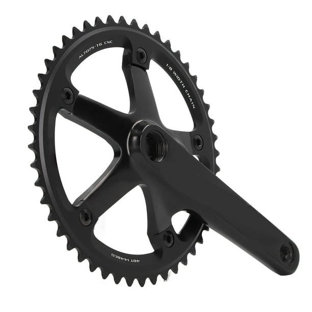 Bike Crank Arm, Lightweight 48T Single Speed Crankset Wear