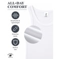 thumbnail image 2 of Beverly Hills Polo Club Boys Undershirts Kids Sleeveless Tank Tops & Boys Short Sleeve Shirts 4 Pack, 2 of 7