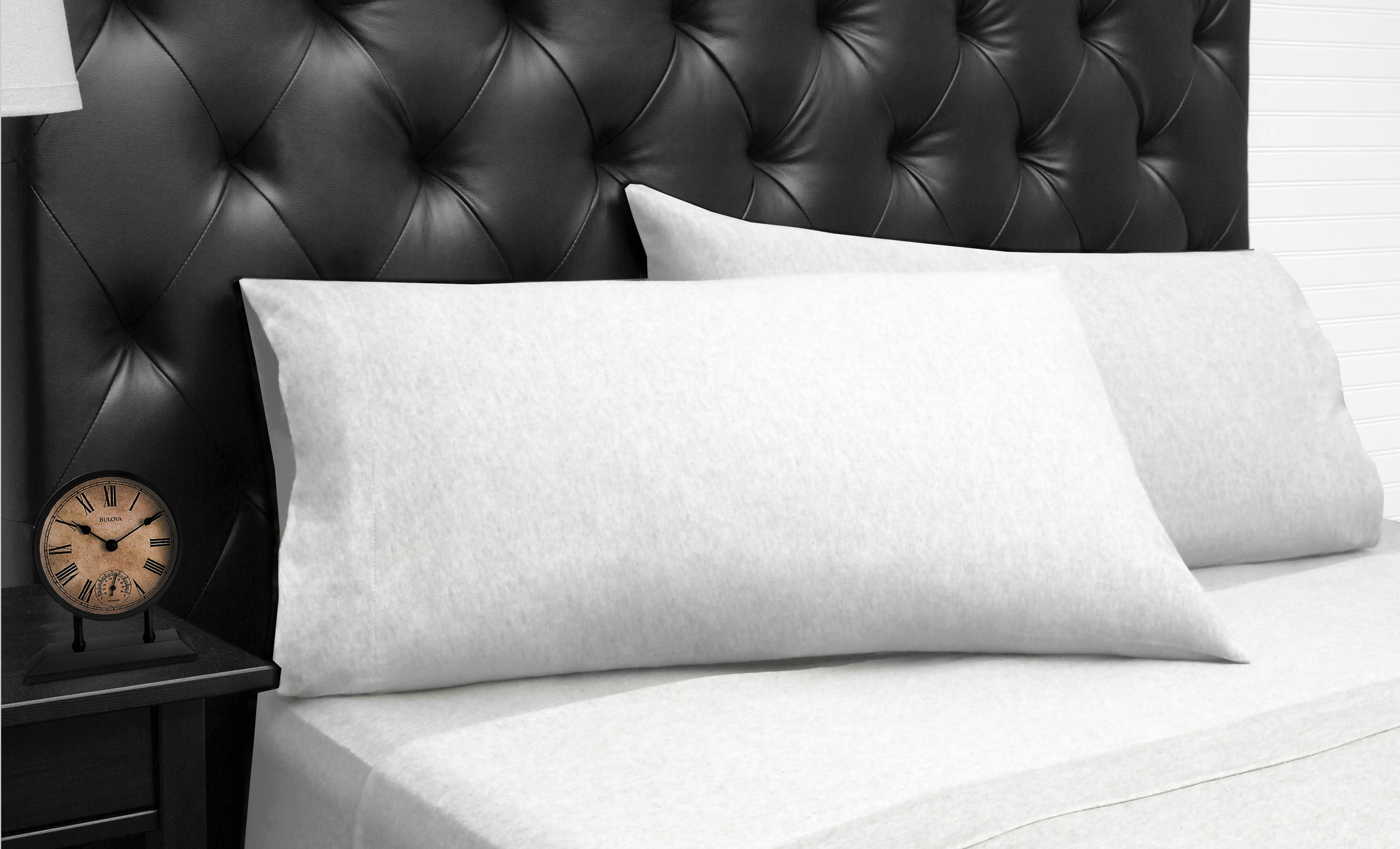 King White Jersey Knit Sheet Set