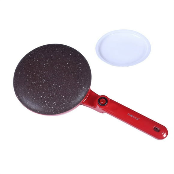 Electric Crepe Maker with Auto Power Off, Portable Crepe Maker, On/Off Switch, Non-Stick Coating and Automatic Temperature Control, Easy to Use for Crepes, Blintz, Chapati