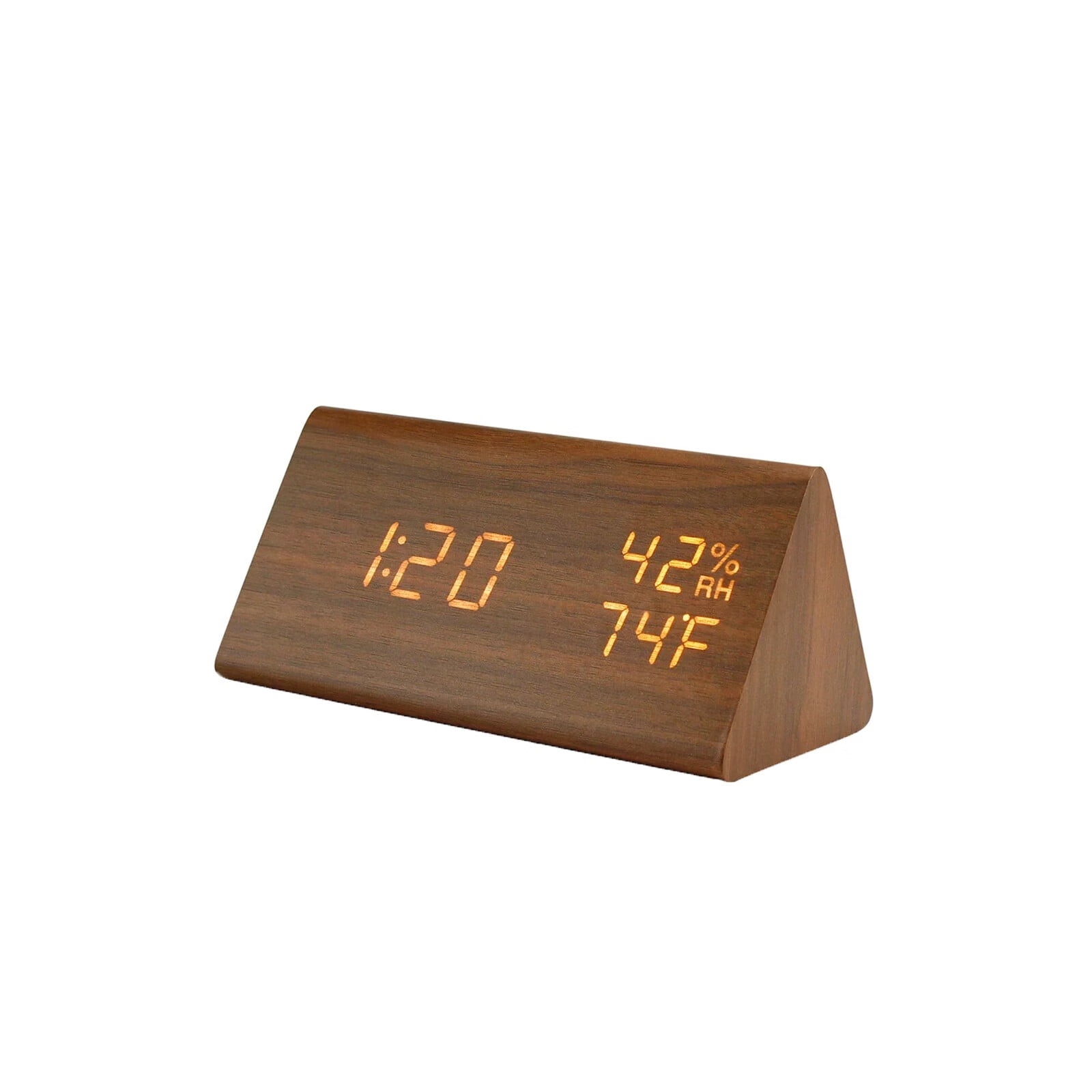 Halloween Decorations Wooden Digital Alarm Clock Led Desk Clock with