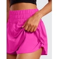 thumbnail image 3 of CRZ YOGA Ruffle Skirt Athletic Shorts for Women High Waisted Flowy for Workout Tennis with Zip Pocket, 3 of 4