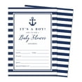 thumbnail image 1 of Inkdotpot 30Nautical Baby Shower Invitation Cards Nautical Fill In Blank Invites Gender Neutral, 1 of 6