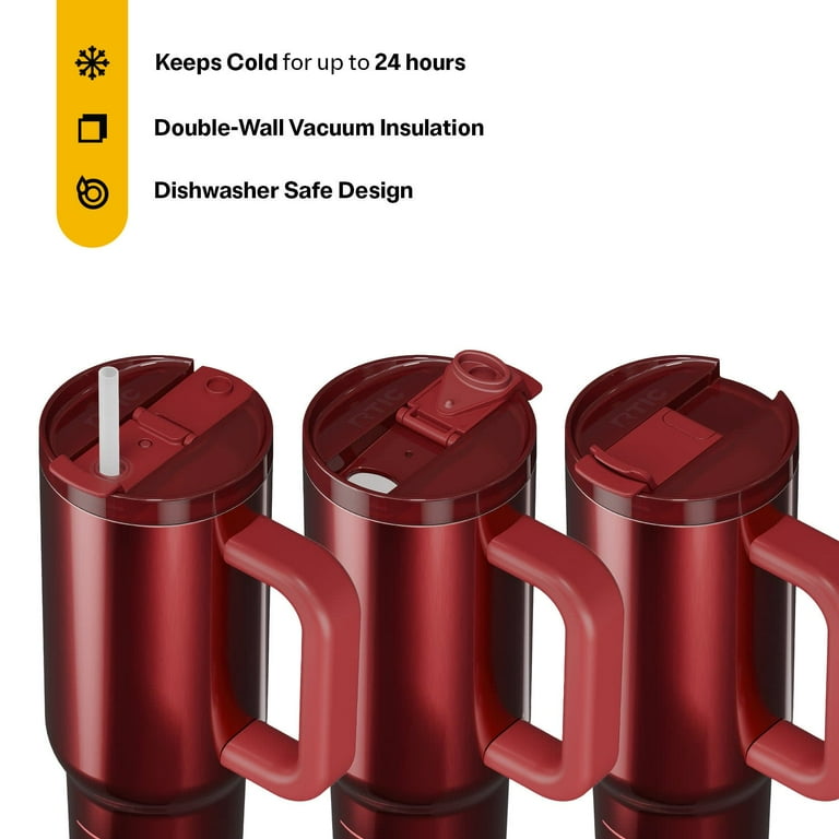 RTIC 30 oz Insulated Tumbler with Handle, Ceramic Lined, Leak