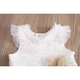 thumbnail image 4 of Coerni Baby Girls Carnival Birthday Outfit New Born Lace Tulle Romper Princess Tutu Dress Headband Photo Shoot Clothes, 4 of 9