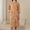 Khaki, variant on Lightweight Couples Robes For Women And Men Soft Absorbent Weave Bathrobe With Three Quarter Sleeve For Everyday Wear