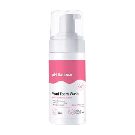 Ph Balance Yoni Foam Wash - Naturally Safe PH-Balancing Gentles Cleansing Formulas For Daily Care Odor Control And Feminine Hygiene 60ml