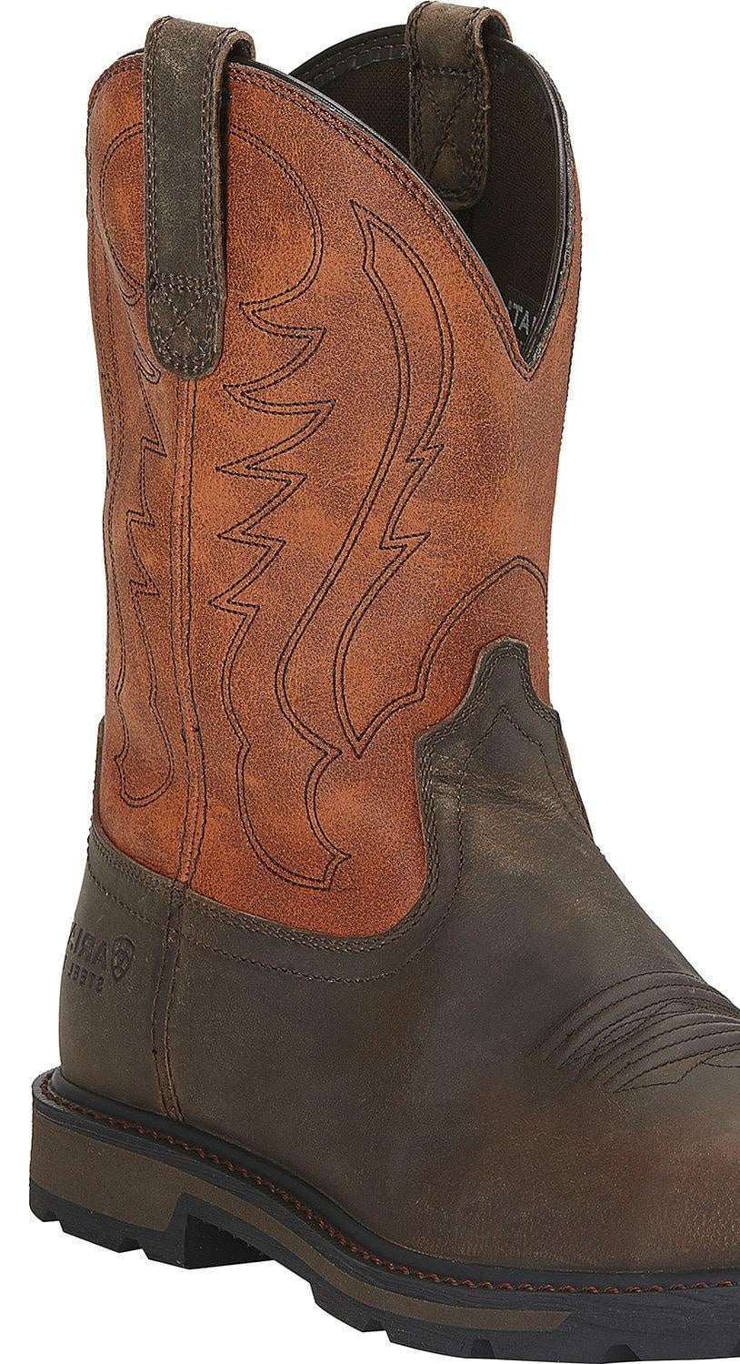 ariat men's groundbreaker pull on work boot