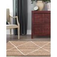 thumbnail image 5 of Unique Loom Braided Jute Collection Area Rug - Trellis (2' 2" x 6' 1" Runner White/Ivory), 5 of 6