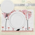 thumbnail image 3 of Ambesonne Valentine Place Mats Set of 8, Heart Shaped Tree, Placemat 8 pcs, Multicolor, 3 of 5