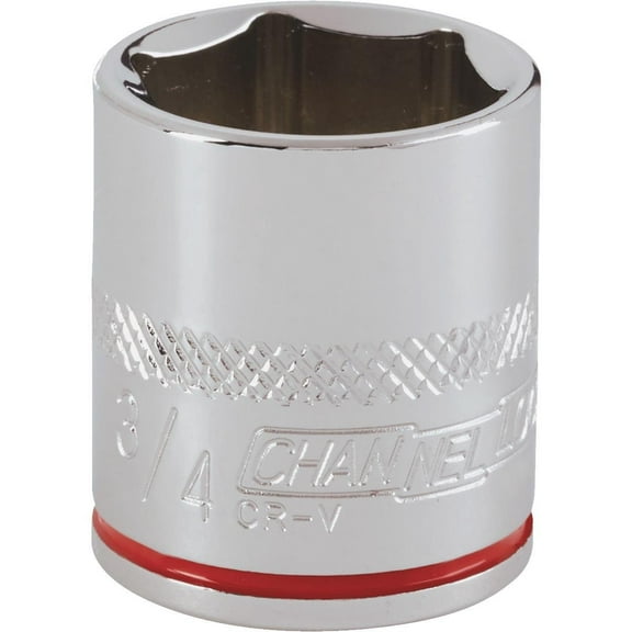 Channellock 3/8" Drive 3/4" 6-Point Shallow Standard Socket
