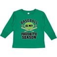 thumbnail image 3 of Inktastic Baseball Is My Favorite Season Boys or Girls Long Sleeve Toddler T-Shirt, 3 of 5