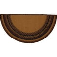 thumbnail image 4 of VHC Brands Heritage Farms Primitive Star and Pip Jute Yellow Rug Half Circle w/Pad 16.5"x33", 4 of 11
