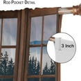thumbnail image 6 of Misty Forest Landscape Curtains, Wooden Window Forest Mountain Rustic Bedroom Living Room Kitchen Blackout Curtains 42x54 Inch, 6 of 6