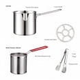 thumbnail image 7 of Stainless Steel Deep Fryer Pot Set - 4 Pcs Small Frying Pot with Fry Basket, Steam Rack, Tong, Heavy Duty Home Kitchen French Fries Chicken Fryer Kit, 7 of 7