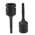 thumbnail image 5 of Uxcell 7/32" Impact Hex Bit Socket, 1/2" Square Drive 78mm Length CR-MO SAE Sizes, 5 of 5