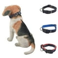 thumbnail image 1 of Flmtop Chien de Compagnie Chiot Denim Réglable Souple Collier Boucle D-Anneau Collier Collier Noir, 1 of 9