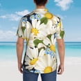 thumbnail image 4 of Fotbe Bees Collecting Nectar Camisa Hawaiana para Hombre Unisex – Camisa Casual de Verano con Botones de Manga Corta de Algodón y Lino,3X-Large, 4 of 7